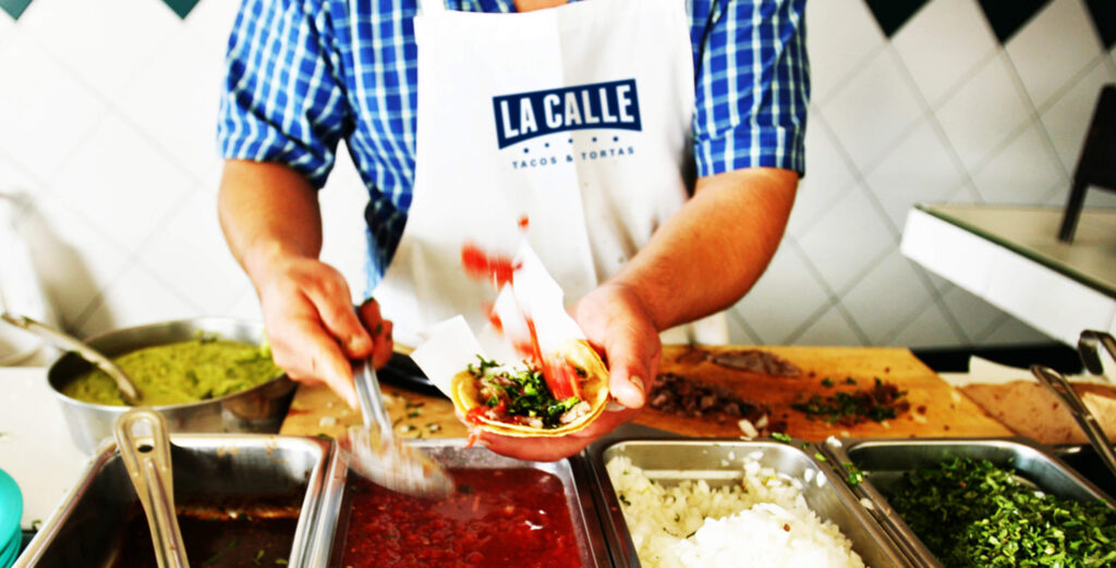 la calle branding restaurant