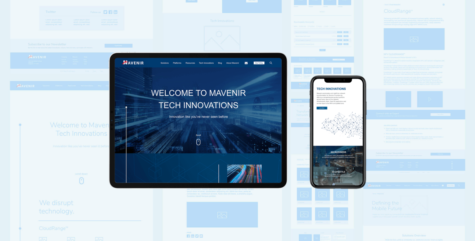 mavenir website design monkeytag